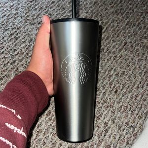 Grey medal starbucks cup